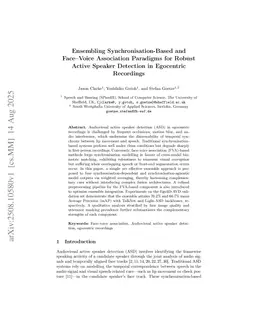 Ensembling Synchronisation-based and Face-Voice Association Paradigms for Robust Active Speaker Detection in Egocentric Recordings
