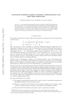 Nonlinear filtering based on density approximation and deep BSDE prediction