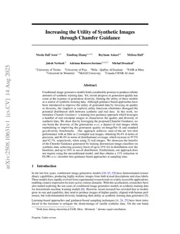Increasing the Utility of Synthetic Images through Chamfer Guidance