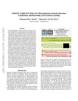 IADGPT: Unified LVLM for Few-Shot Industrial Anomaly Detection, Localization, and Reasoning via In-Context Learning