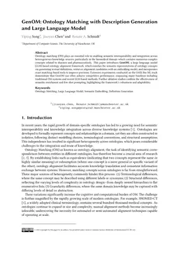 GenOM: Ontology Matching with Description Generation and Large Language Model