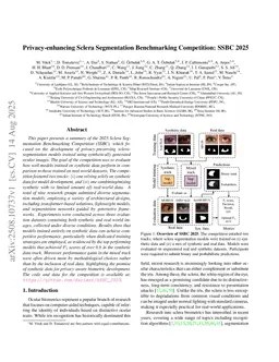 Privacy-enhancing Sclera Segmentation Benchmarking Competition: SSBC 2025