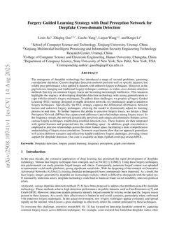 Forgery Guided Learning Strategy with Dual Perception Network for Deepfake Cross-domain Detection