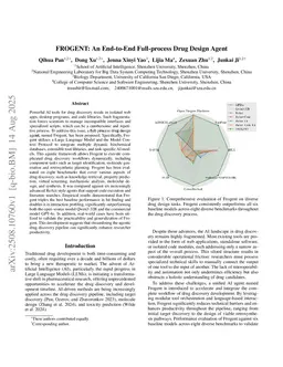 FROGENT: An End-to-End Full-process Drug Design Agent