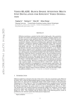 BLADE: Block-Sparse Attention Meets Step Distillation for Efficient Video Generation