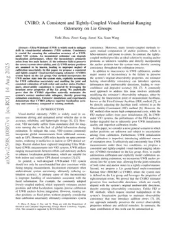 CVIRO: A Consistent and Tightly-Coupled Visual-Inertial-Ranging Odometry on Lie Groups
