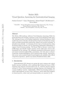 Medico 2025: Visual Question Answering for Gastrointestinal Imaging