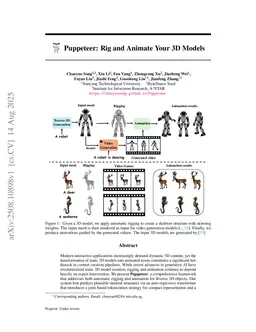 Puppeteer: Rig and Animate Your 3D Models