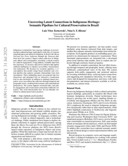 Uncovering Latent Connections in Indigenous Heritage: Semantic Pipelines for Cultural Preservation in Brazil