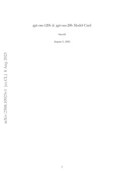 gpt-oss-120b & gpt-oss-20b Model Card