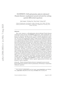 SO-PIFRNN: Self-optimization physics-informed Fourier-features randomized neural network for solving partial differential equations