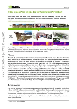 ViPE: Video Pose Engine for 3D Geometric Perception