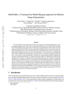 MedSAMix: A Training-Free Model Merging Approach for Medical Image Segmentation