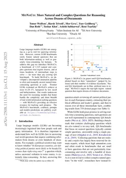 MoNaCo: More Natural and Complex Questions for Reasoning Across Dozens of Documents