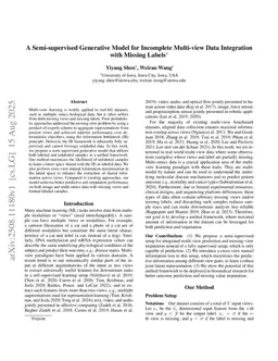 A Semi-supervised Generative Model for Incomplete Multi-view Data Integration with Missing Labels