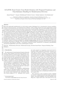 E-CaTCH: Event-Centric Cross-Modal Attention with Temporal Consistency and Class-Imbalance Handling for Misinformation Detection