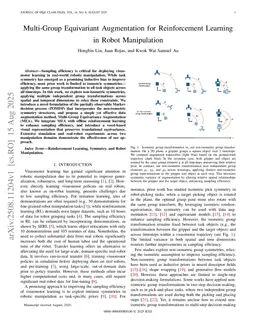Multi-Group Equivariant Augmentation for Reinforcement Learning in Robot Manipulation