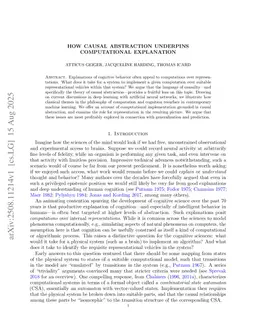 How Causal Abstraction Underpins Computational Explanation