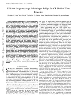 Efficient Image-to-Image Schrödinger Bridge for CT Field of View Extension
