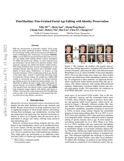 TimeMachine: Fine-Grained Facial Age Editing with Identity Preservation