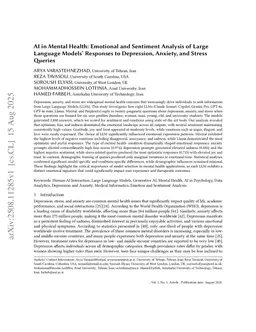 AI in Mental Health: Emotional and Sentiment Analysis of Large Language Models' Responses to Depression, Anxiety, and Stress Queries