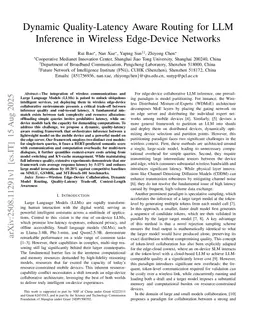 Dynamic Quality-Latency Aware Routing for LLM Inference in Wireless Edge-Device Networks