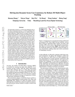 Delving into Dynamic Scene Cue-Consistency for Robust 3D Multi-Object Tracking