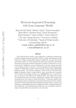 Retrieval-augmented reasoning with lean language models