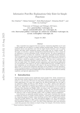 Informative Post-Hoc Explanations Only Exist for Simple Functions