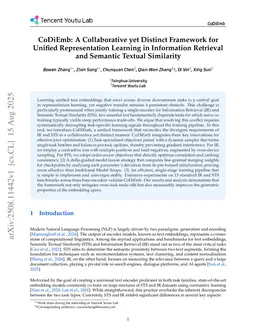 CoDiEmb: A Collaborative yet Distinct Framework for Unified Representation Learning in Information Retrieval and Semantic Textual Similarity