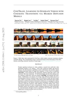 CineTrans: Learning to Generate Videos with Cinematic Transitions via Masked Diffusion Models