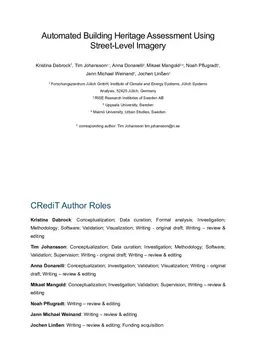 Automated Building Heritage Assessment Using Street-Level Imagery