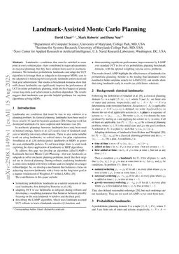 Landmark-Assisted Monte Carlo Planning
