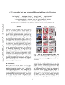 AIM: Amending Inherent Interpretability via Self-Supervised Masking