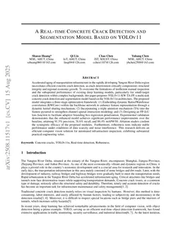 A Real-time Concrete Crack Detection and Segmentation Model Based on YOLOv11