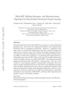 DFed-SST: Building Semantic- and Structure-aware Topologies for Decentralized Federated Graph Learning