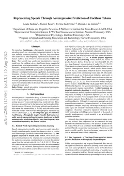 Representing Speech Through Autoregressive Prediction of Cochlear Tokens