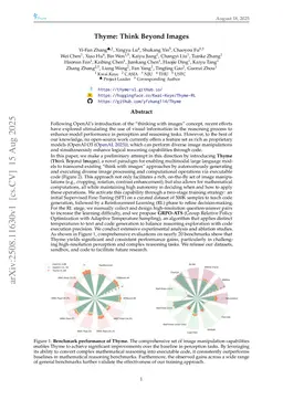 Thyme: Think Beyond Images