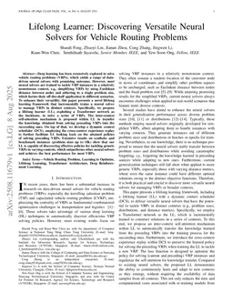 Lifelong Learner: Discovering Versatile Neural Solvers for Vehicle Routing Problems