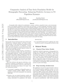 Comparative Analysis of Time Series Foundation Models for Demographic Forecasting: Enhancing Predictive Accuracy in US Population Dynamics