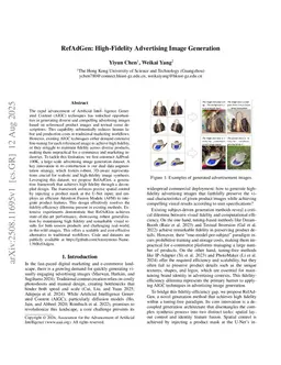 RefAdGen: High-Fidelity Advertising Image Generation