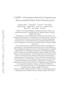 UniDCF: A Foundation Model for Comprehensive Dentocraniofacial Hard Tissue Reconstruction