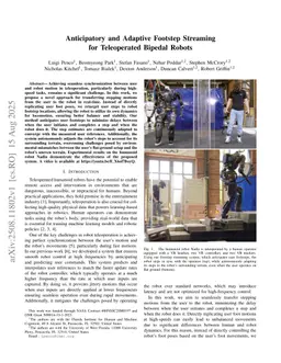 Anticipatory and Adaptive Footstep Streaming for Teleoperated Bipedal Robots