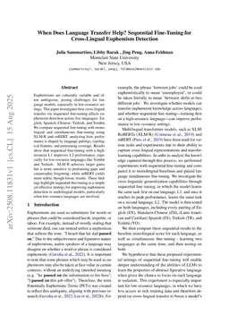 When Does Language Transfer Help? Sequential Fine-Tuning for Cross-Lingual Euphemism Detection