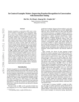In-Context Examples Matter: Improving Emotion Recognition in Conversation with Instruction Tuning