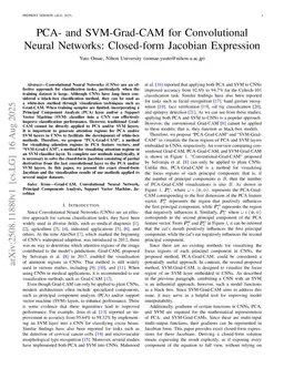 PCA- and SVM-Grad-CAM for Convolutional Neural Networks: Closed-form Jacobian Expression