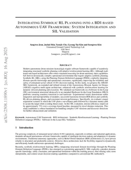 Integrating Symbolic RL Planning into a BDI-based Autonomous UAV Framework: System Integration and SIL Validation