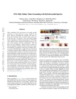 OVG-HQ: Online Video Grounding with Hybrid-modal Queries