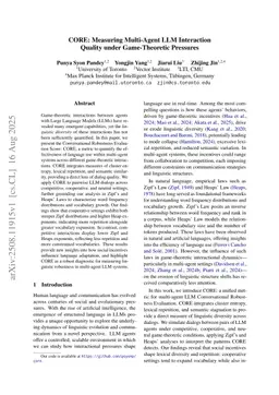CORE: Measuring Multi-Agent LLM Interaction Quality under Game-Theoretic Pressures