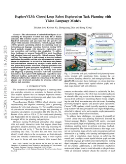 ExploreVLM: Closed-Loop Robot Exploration Task Planning with Vision-Language Models